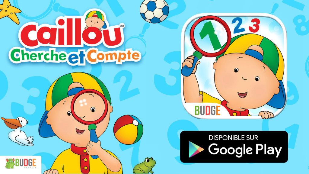 L’application Caillou cherche et compte est maintenant disponible sur Google Play! post image