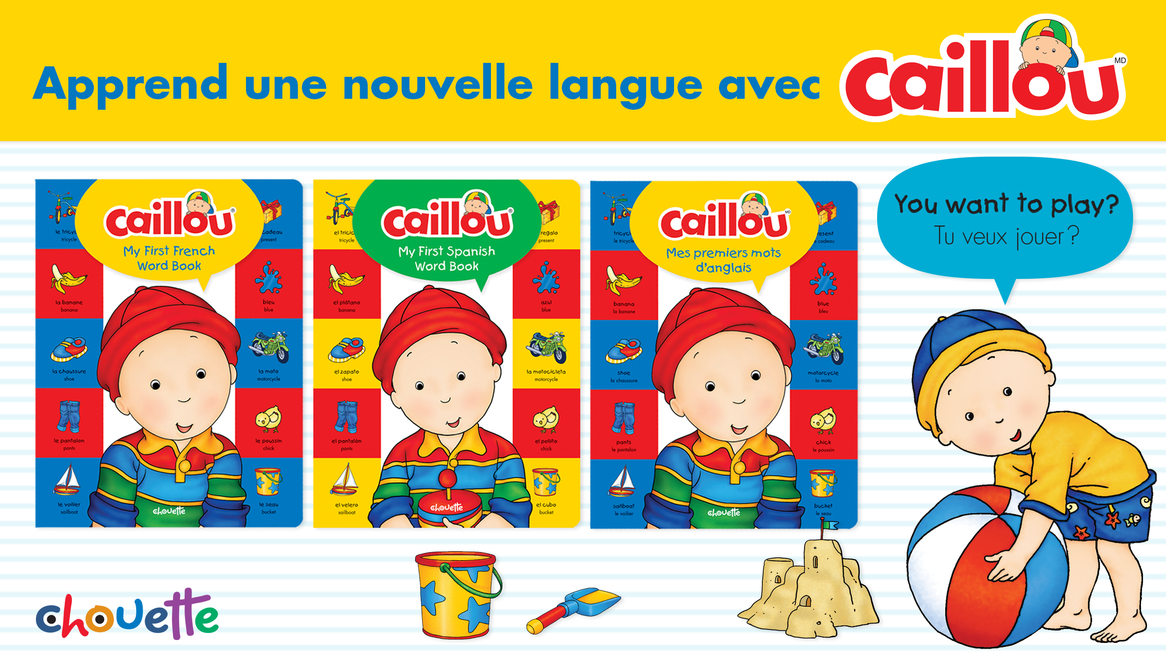 De nouveaux imagiers bilingues de Caillou! post image